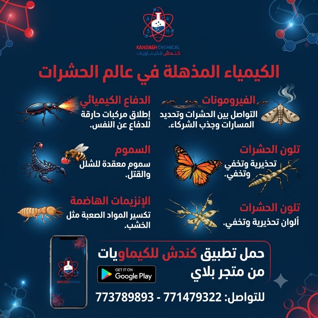 الكيمياء المذهلة في عالم الحشرات