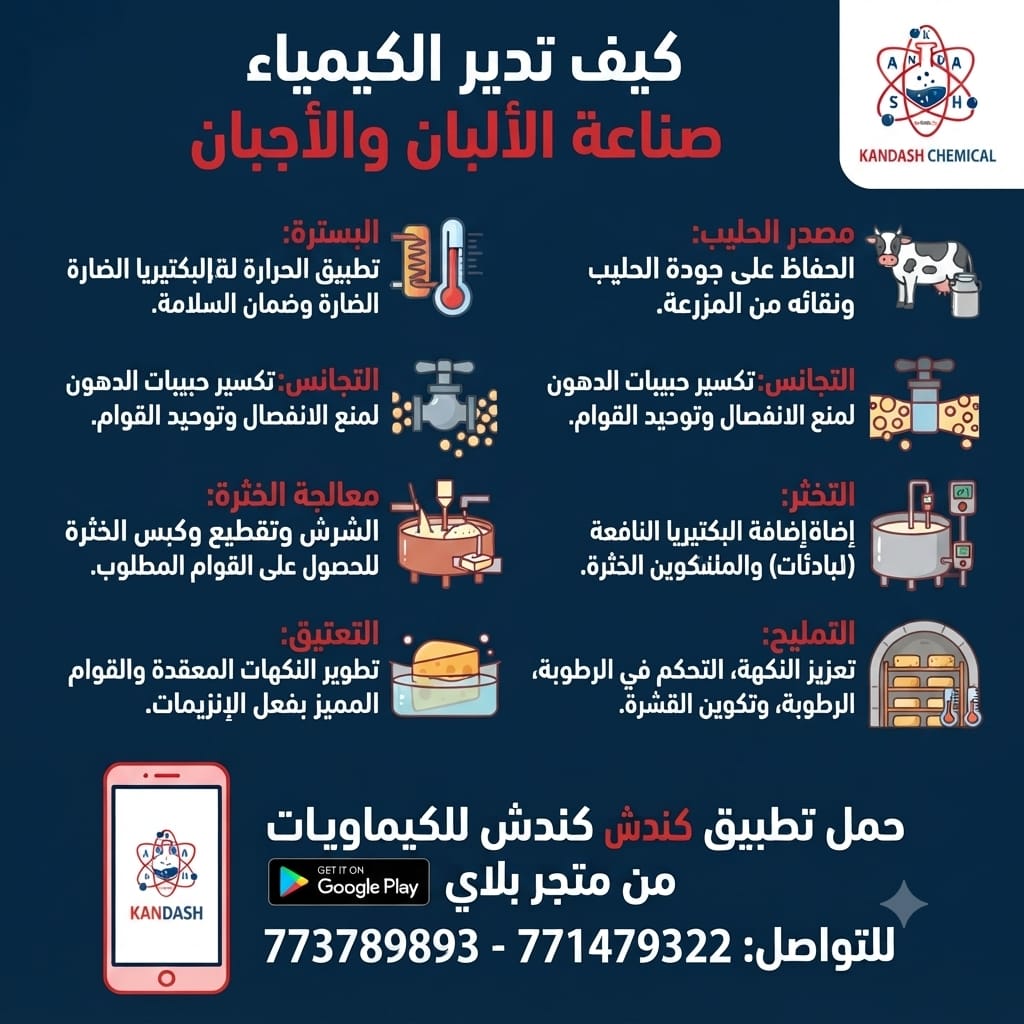 كيف تُدير الكيمياء صناعة الألبان والأجبان
